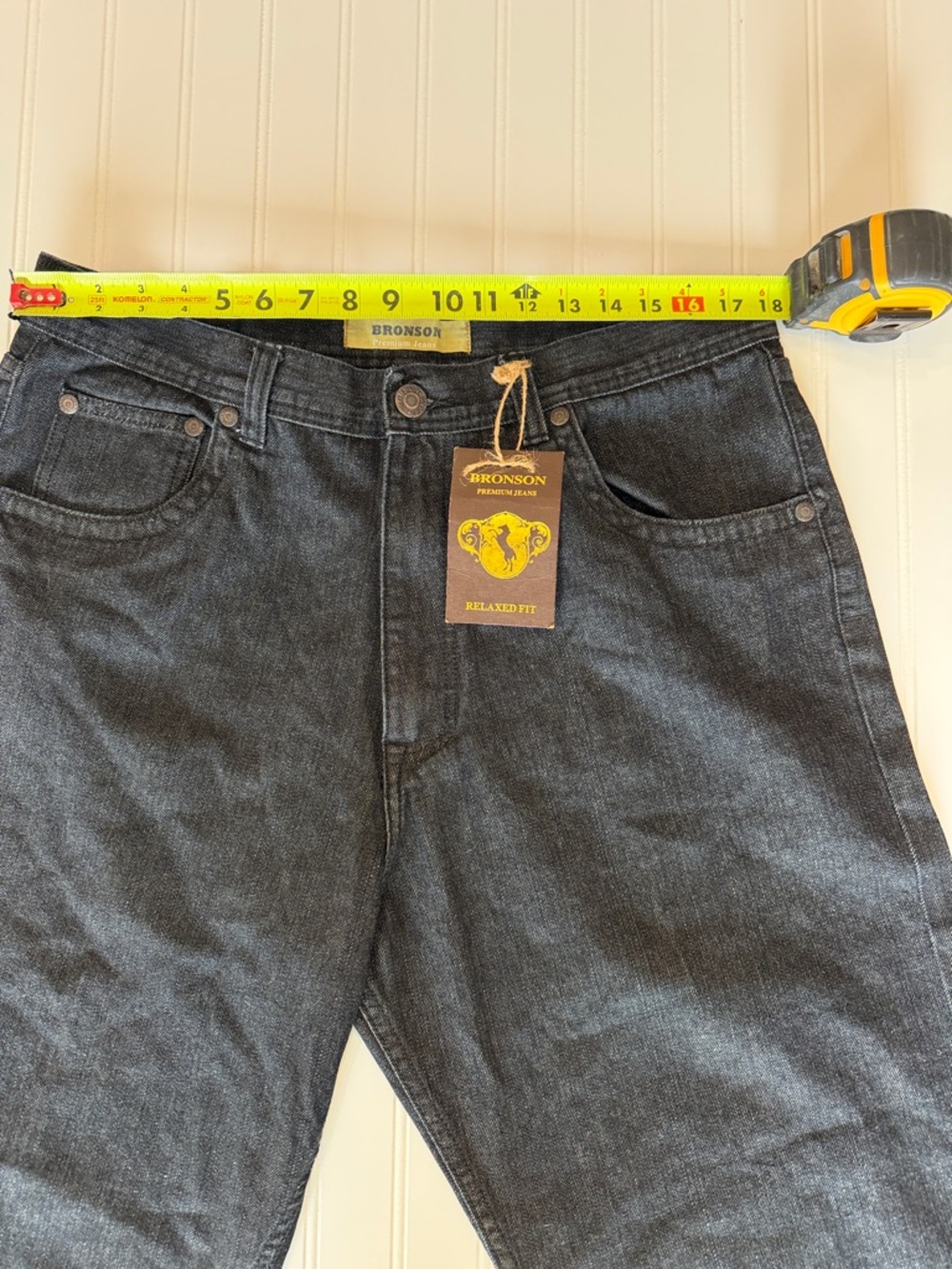 Men's Relaxed Bronson Jeans in Washed Black - Size 36x31 New - Picture 3 of 11